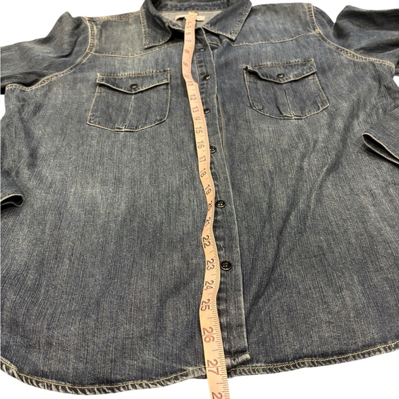 Long-Sleeve Denim Button-Down Shirt by Nili Lotan x Target Xl - Picture 7 of 11